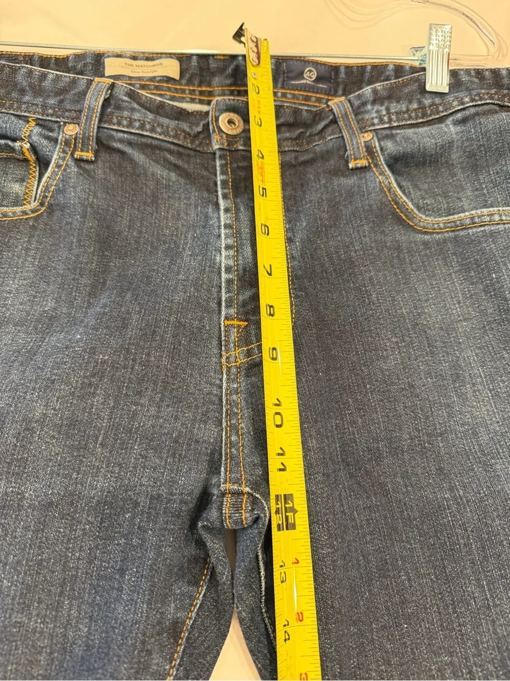 Ag Adriano Goldschmied The Matchbox Slim Straight Dark Blue Wash